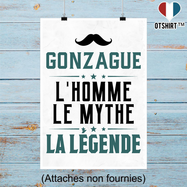 Affiche gonzague l_homme le mythe la legende