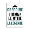 Affiche gregoire l_homme le mythe la legende