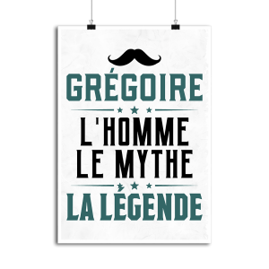 Affiche gregoire l_homme le mythe la legende Affiche gregoire l_homme le mythe la legende