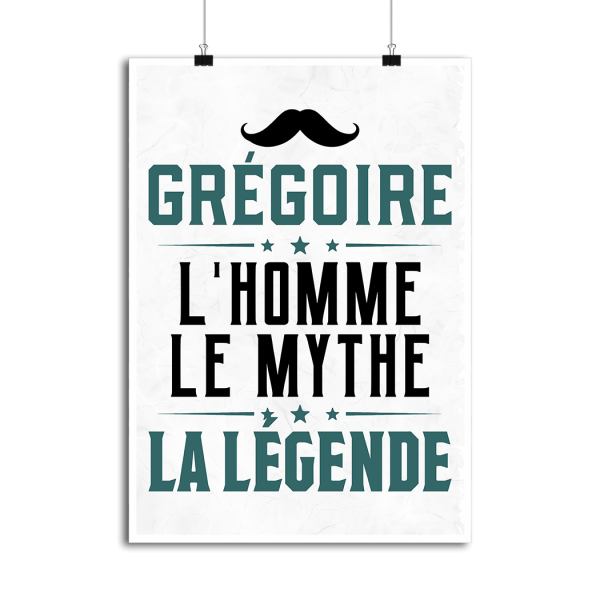 Affiche gregoire l_homme le mythe la legende