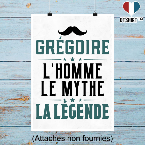 Affiche gregoire l_homme le mythe la legende