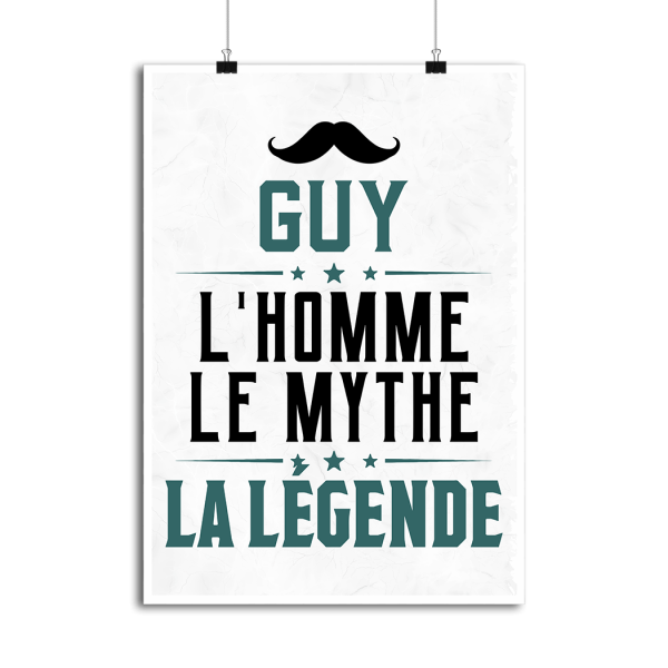 Affiche guy l_homme le mythe la legende