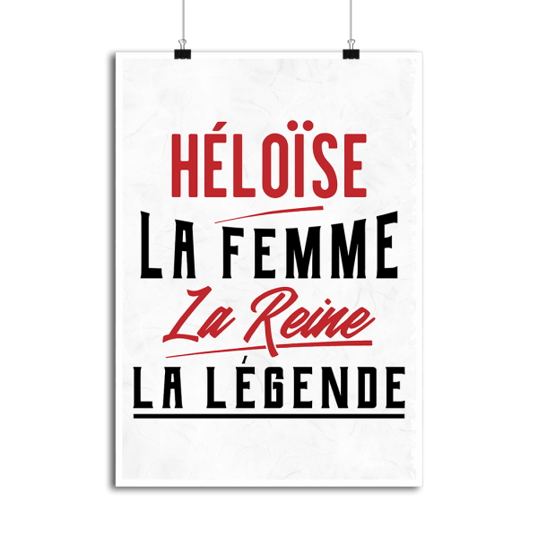 Affiche heloise la femme la reine la legende