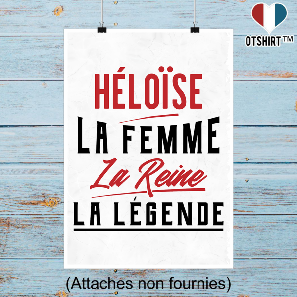 Affiche heloise la femme la reine la legende