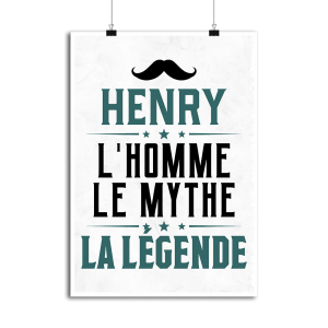 Affiche henry l_homme le mythe la legende Affiche henry l_homme le mythe la legende