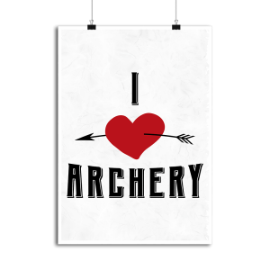 Affiche i love archery Affiche i love archery