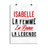 Affiche isabelle la femme la reine la legende