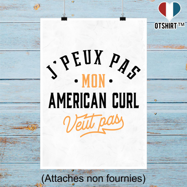 Affiche j peux pas american curl