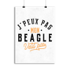 Affiche j peux pas beagle