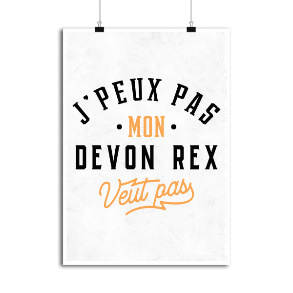 Affiche j peux pas devon rex