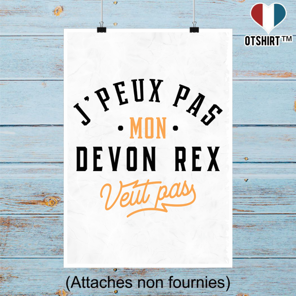 Affiche j peux pas devon rex