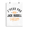 Affiche j peux pas jack russel