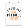Affiche j peux pas pitbull