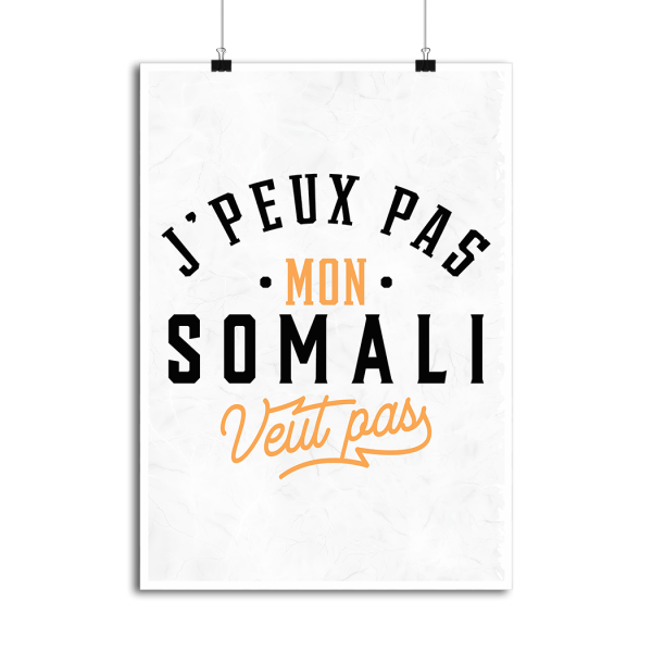 Affiche j peux pas somali