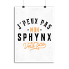 Affiche j peux pas sphynx