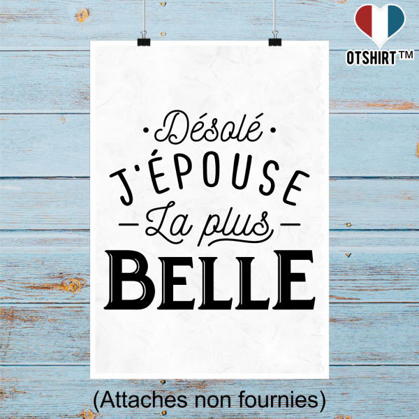 Affiche j_epouse la plus belle