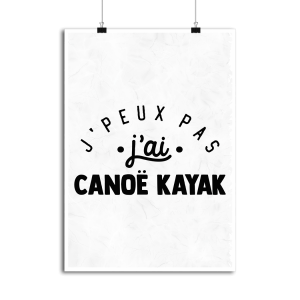 Affiche j_peux pas j_ai canoe kayak
