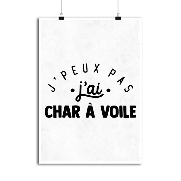 Affiche j_peux pas j_ai char a voile