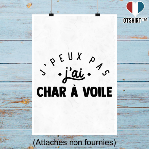 Affiche j_peux pas j_ai char a voile