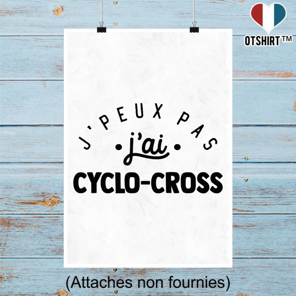 Affiche j_peux pas j_ai cyclo-cross