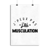 Affiche j_peux pas j_ai musculation