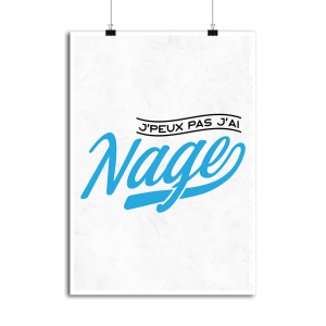 Affiche j_peux pas j_ai nage