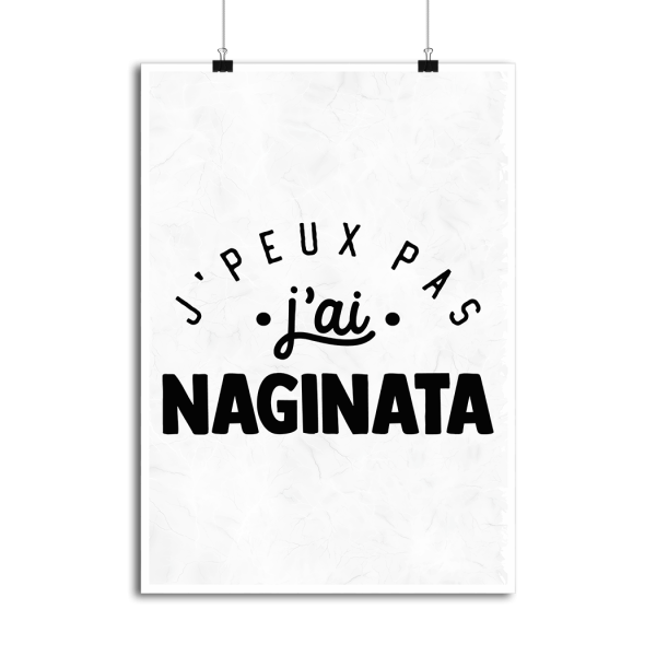 Affiche j_peux pas j_ai naginata