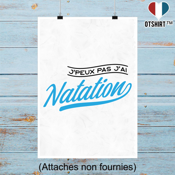 Affiche j_peux pas j_ai natation