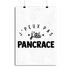 Affiche j_peux pas j_ai pancrace