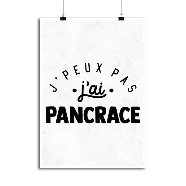 Affiche j_peux pas j_ai pancrace