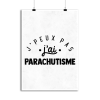 Affiche j_peux pas j_ai parachutisme