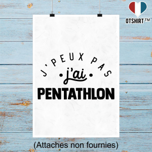 Affiche j_peux pas j_ai pentathlon