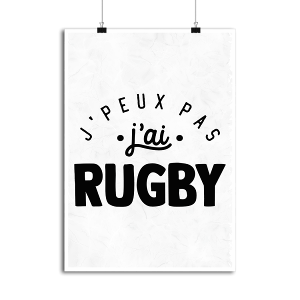 Affiche j_peux pas j_ai rugby