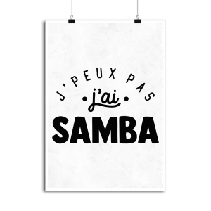 Affiche j_peux pas j_ai samba Affiche j_peux pas j_ai samba
