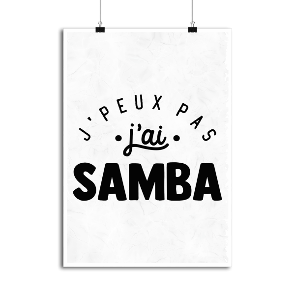 Affiche j_peux pas j_ai samba