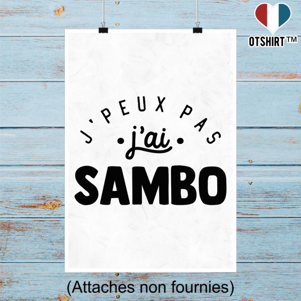 Affiche j_peux pas j_ai sambo