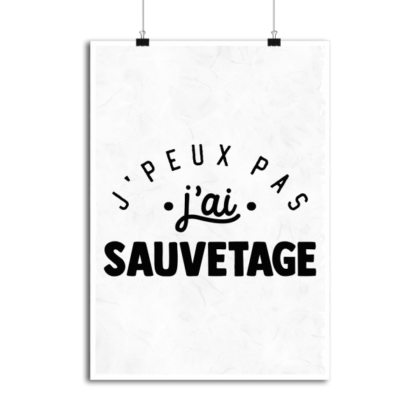 Affiche j_peux pas j_ai sauvetage