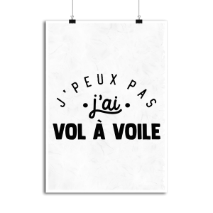Affiche j_peux pas j_ai vol a voile Affiche j_peux pas j_ai vol a voile