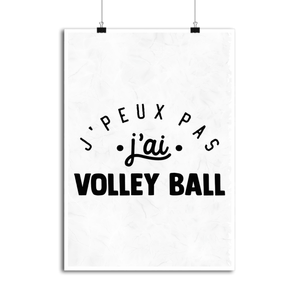 Affiche j_peux pas j_ai volley ball