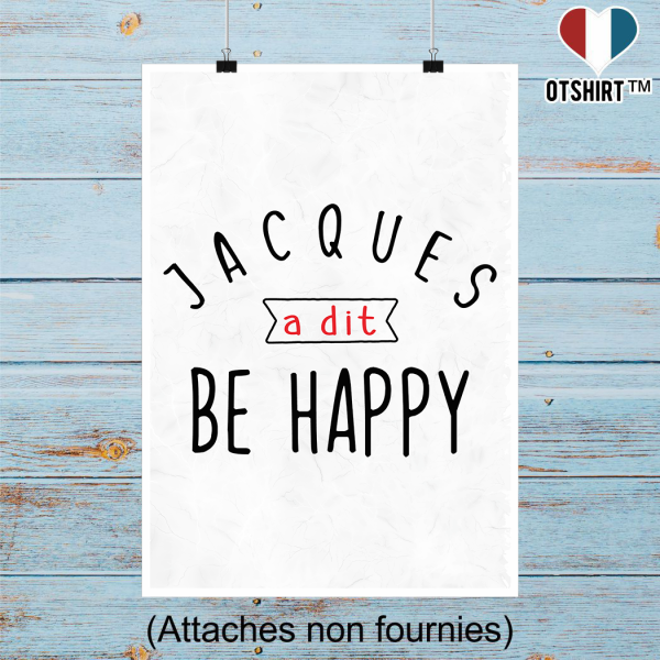 Affiche jacques a dit be happy