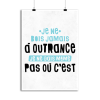 Affiche jamais a outrance