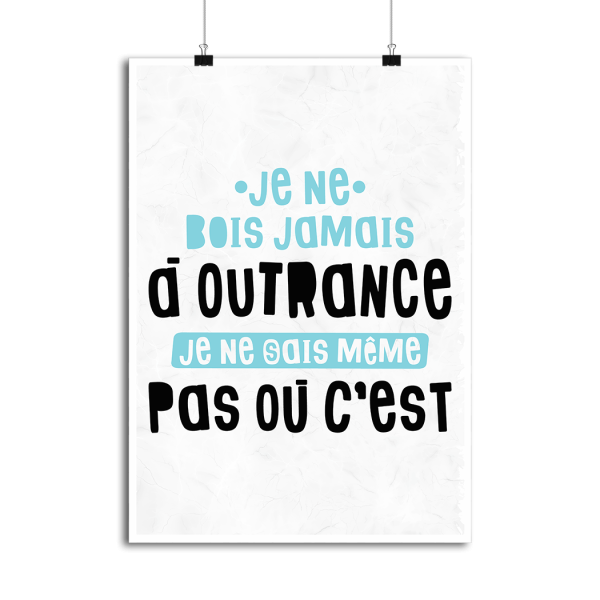 Affiche jamais a outrance