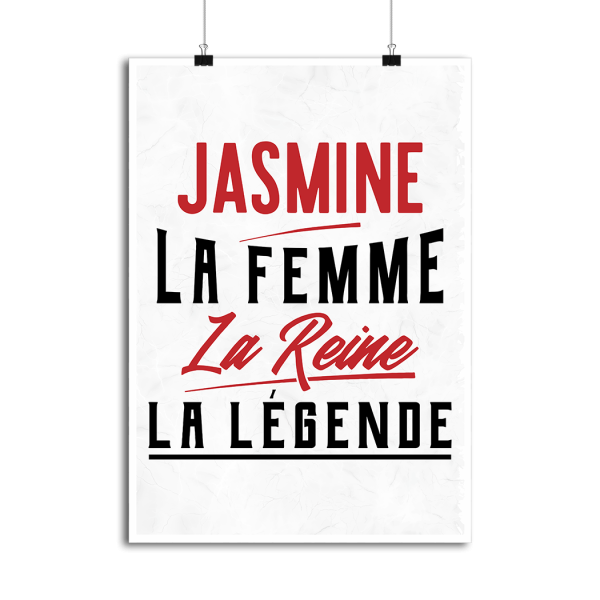 Affiche jasmine la femme la reine la legende