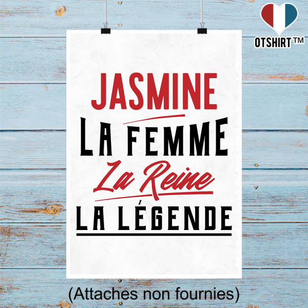 Affiche jasmine la femme la reine la legende