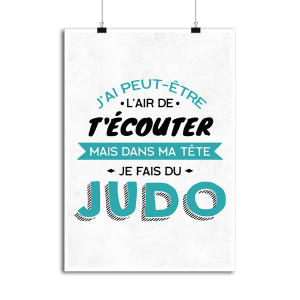 Affiche je fais du judo Affiche je fais du judo