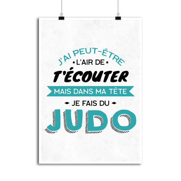 Affiche je fais du judo