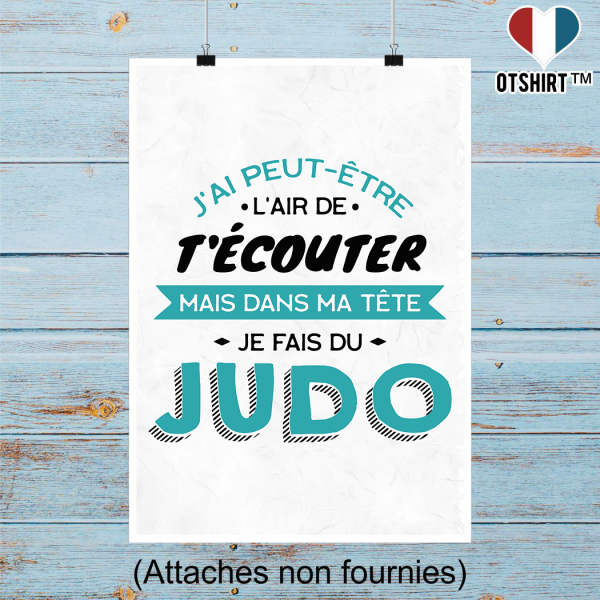 Affiche je fais du judo