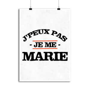 Affiche je me marie Affiche je me marie