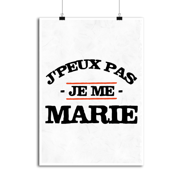 Affiche je me marie