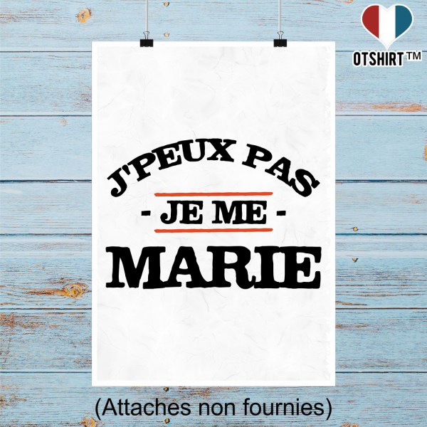 Affiche je me marie